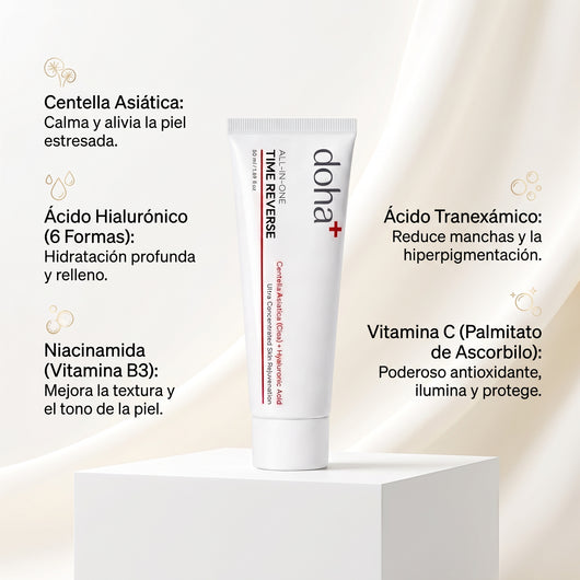 Doha™ | Crema Time Reverse (Todo en uno) | Con Centella Asiática